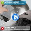 ARUHIU Steel Wire Dishcloth, Multi-Purpose Non-Scratch Scrubbing Pads for Kitchen and Bathroom Cleaning, Stainless-Steel Dish Wash Scrubber for Washing Dishes, Pack of 10, Silver view 4