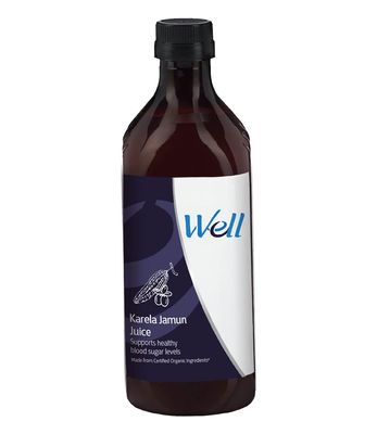 KP Well Karela Jamun Juice, Organic, Blood Sugar Support, 1 Bottle