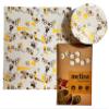 Melina Reusable Food Storage Wraps, Beeswax Wraps - Organic, Premium, Toxin-Free, Breathable - Set of 3 view 1