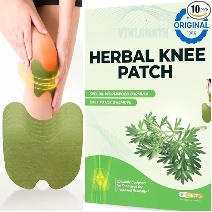 Herbal Knee Pain Relief Patches Arthritis Inflammation Patch Sticker | Instant Relief from Knee Pain | Joint Knee Pain Relief Products Natural Wormwood Extract Patch for Knee (20 Pieces)
