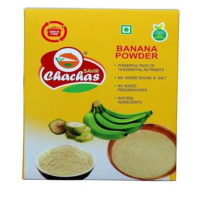 Chachas Banana Powder, No Added Sugar and Preservatives, Natural Ingredients, 200g