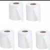 AANAHA White Toilet Paper Rolls, Pack of 5, Standard Size,Ply Toilet Paper Tissue Roll Family Pack 5-in-1 (230 Sheets Per roll) view 1