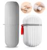 BHAVSHATRI Portable Capsule Shaped Toothbrush Holder & Soap Holder Case Cover Combo for Travel, Home, Outdoor - Multicolor (1 Soap Box - 1 Toothbrush Case) view 1