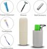 BHAVSHATRI Portable Capsule Shaped Toothbrush Holder & Soap Holder Case Cover Combo for Travel, Home, Outdoor - Multicolor (1 Soap Box - 1 Toothbrush Case) view 2