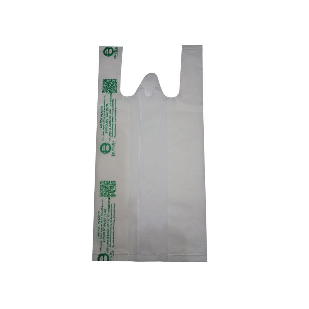 Envisol Compostable Biodegradable Carry Bags 16x20, 16(10.4L+5.6W) x20 Inches  Eco-Friendly Carry Bags for Daily Use  Pack of 30 (16x20, 30, count)