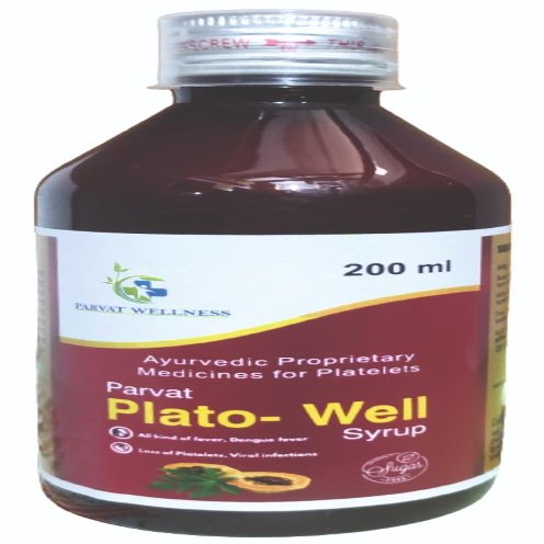 Plato Well Syrup 200ml Herbal Support for Immunity and Platelet Health