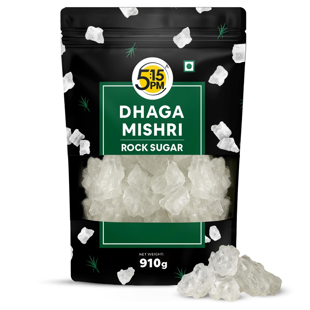 5:15 PM Dhaga Mishri 910 Gm | Rock Sugar Crystals | Mishri Dhaga Pure Thread Crystal | Natural Thread Mishri Crystal | Dhage Wali Mishri | Candy Thread Crystals 910 Gm