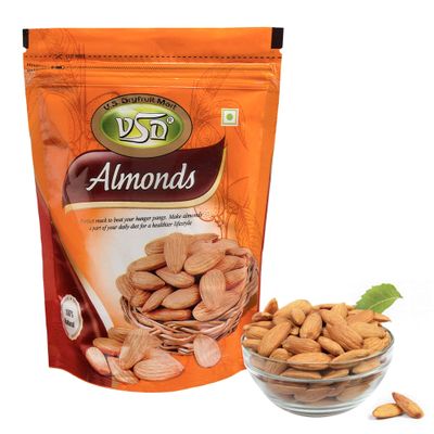 VSD Premium Natural California Almonds 250Gm | Badam Giri | Nutritious & Delicious High in Fiber & Boost Immunity | Dry Fruits Real Nuts