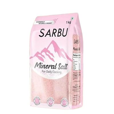 Pink Salt, 100% Natural Rock Salt Sourced from the Himalayan Ranges, Pure Sendha Namak with Minerals for Everyday Use, 1 Kg