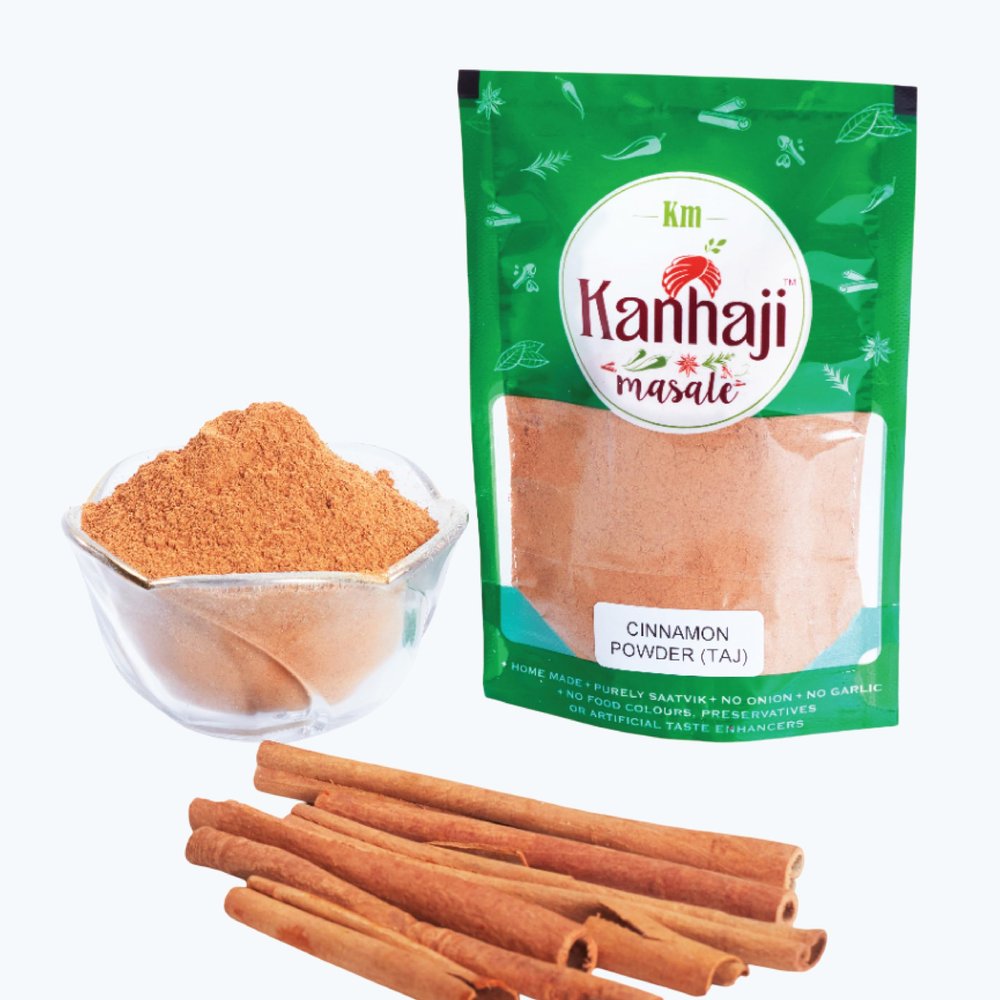 Kanhaji Masale Pure Dalchini powder (Cinnamon Sticks Powder) for Tea, Kadha, Curries, No Preservatives (500 gm)
