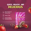 Yummy Valley Millet Muesli Strawberry Bliss 230g, Dry Fruits, 40% Millet, High Protein & Fiber Rich, Strawberry, Seeds, Cholesterol & Trans Fat-Free Crunchy Snacks, Gluten-Free Breakfast Cereal view 4