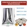 3V PRODUCTS Aluminium Silver Foil Pouches Size "4X6" Inches Of Bags (500 Pieces) Packet For Tea Coffee Food Packing, Aluminum, Fold Top, Multipurpose Hot & Dry Food Parcel Bags (Pack Of 5x100 Pcs) view 3