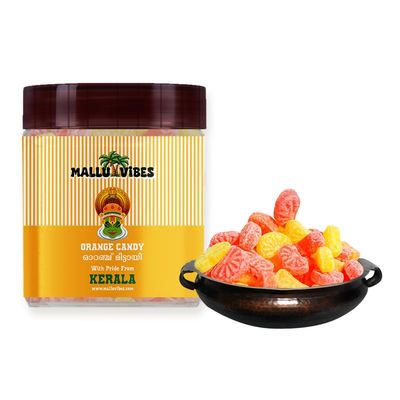 Kerala Orange Mittai | Authentic Tangy-Sweet Orange Candy | Vibrant Citrus Flavor | 150g