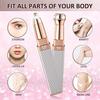AGORAZOIN 2-in-1 Eyebrow Trimmer for Women | Rechargeable Facial Hair Remover with Replaceable Heads | Flawless Eyebrow Shaper & Face Hair Remover for Upper Lip, Nose, Chin | USB Electric Beauty Tool view 2