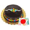 EG2i Rakhi chocolate Cake with Gems, Rakhi gifts, Rakhi gifts for brother, gifts for sibling, gifts for sister, same day delivery view 1
