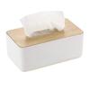 BUYHEAVEN Wooden Elegant and Functional Tissue Box Paper Holder Stylish Storage Solution Large Capacity Household Gadgets For Home Bathroom Kitchen Office Desk Use view 1