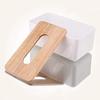 BUYHEAVEN Wooden Elegant and Functional Tissue Box Paper Holder Stylish Storage Solution Large Capacity Household Gadgets For Home Bathroom Kitchen Office Desk Use view 3