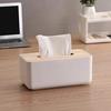 BUYHEAVEN Wooden Elegant and Functional Tissue Box Paper Holder Stylish Storage Solution Large Capacity Household Gadgets For Home Bathroom Kitchen Office Desk Use view 4