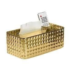 BUYHEAVEN Diamond Designing Tissue Box Paper Holder Stylish Storage Solution Large Capacity For Home Bathroom Kitchen, Office Desk Use (Multi Colour)