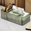 BUYHEAVEN Diamond Designing Tissue Box Paper Holder Stylish Storage Solution Large Capacity For Home Bathroom Kitchen, Office Desk Use (Multi Colour) view 3