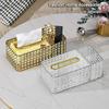 BUYHEAVEN Diamond Designing Tissue Box Paper Holder Stylish Storage Solution Large Capacity For Home Bathroom Kitchen, Office Desk Use (Multi Colour) view 4