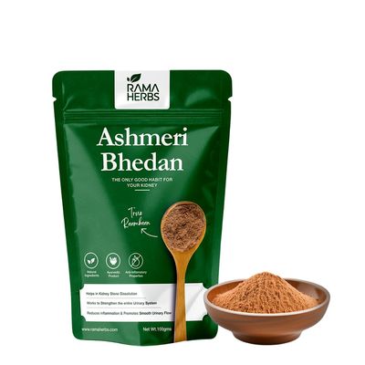 Ashmeri Bhedan | Ayurvedic Kidney Stone Dissolver & Urinary Health Support | Kidney detox |Natural Stone Removal Treatment for Men & Women | 100g Herbal Powder | Ram Baan Formula