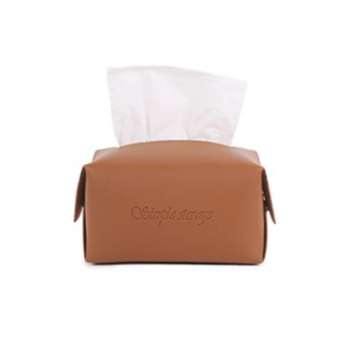 BUYHEAVEN Leather Elegant and Functional Tissue Box Paper Holder Stylish Storage Solution Large Capacity For Home Bathroom Kitchen, Office Desk Use (Multi Colour)