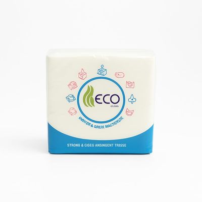 ECO Tissues Strong and Absorbent Paper Napkins, Super Soft and Hygienic - Pack of 4 (400 pulls)