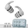 VALUEVIBES Silicone Ear Plugs, Anti-Noise Waterproof Earplugs for Sleeping, Noise Reduction Plugs Sleep Earplug, Reusable Earplugs for Sleeping, Work, Studying, Travel (Gray, One Size) view 1