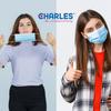 CHARLES (Pack of 100) Disposable 3-Ply Face Mask | Soft on Skin | Blue | With Elastic Earloops and Nose Clip | Great For Office, School, Home, Kitchen and Outdoors | Unisex view 4