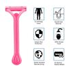 ASVINO Disposable Shaving Razor for Women & Men  6-Pack with Nourishing Strip for Smooth Hair Removal (Pink, Pack of 6) view 2