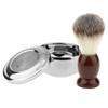 BNF Set of 2 Pieces Shaving Brush Shave Bowl Mug Cup with Lid Kit for Men Barber|Health & Beauty | Shaving & Hair Removal | Shaving Brushes & Mugs|1X Shaving Brush view 4