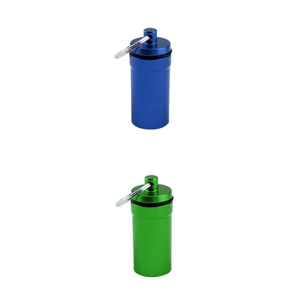 BNF 2 Pieces Airtight Pill Box Case Holder Containers Capsule Bottles Keychain|Health & Beauty | Health Care | Pill Boxes, Pill Cases|2 Pieces Sealed Pill Cases