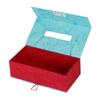 Aftertaste Foundation Handpainted Tissue Box Cover - Decorative Wooden Holder for Home, Office, or Car - Artistic Design for Tabletop or Desk - Stylish Accent for Any Space Blue(Elephant) view 3