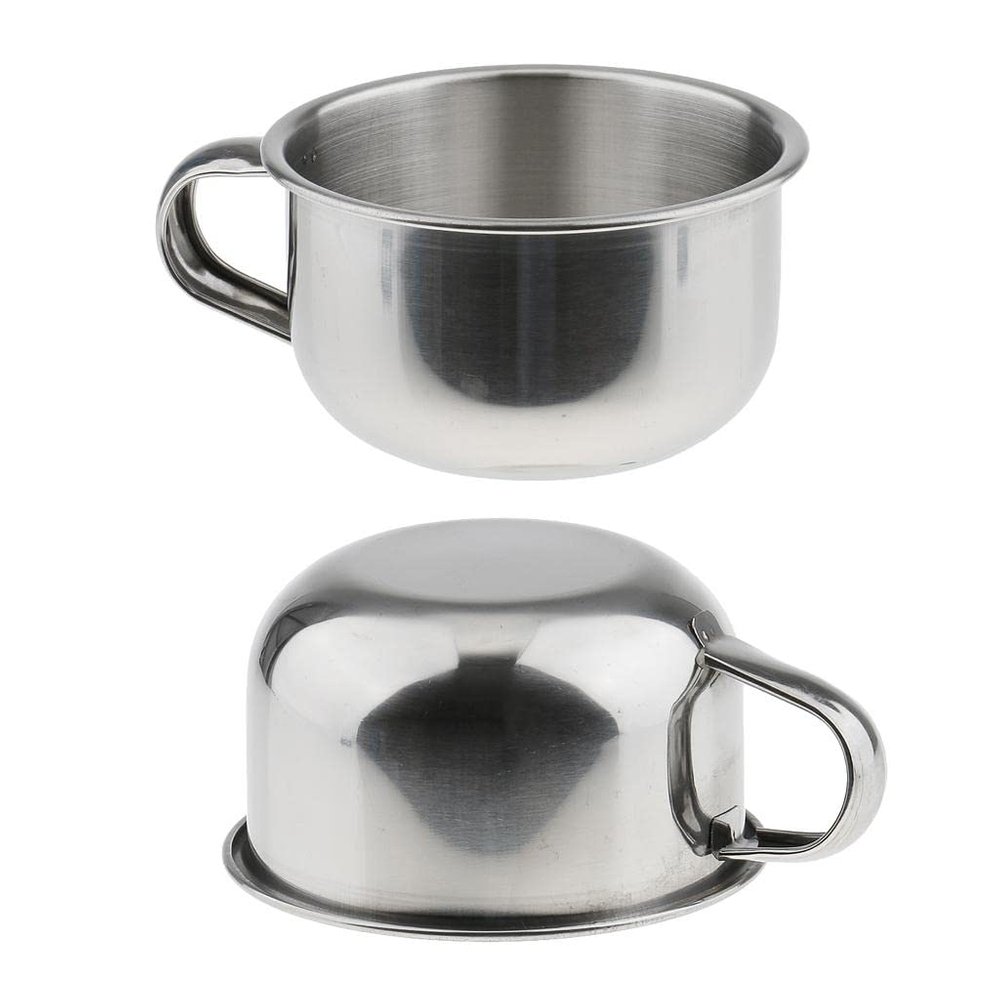 BNF 2 Pieces Stainless Steel Men's Shaving Mug Bowls Barber Beard Soap Mug Cups|Health & Beauty | Shaving & Hair Removal | Shaving Brushes & Mugs|2 Pieces Shaving Bowl