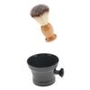 BNF Natural Wood Bristle Shaving Brush with PVCMug Cup Bowl Set Kit for Men|Health & Beauty | Shaving & Hair Removal | Shaving Brushes & Mugs|1 Peice Wood Shaving Brush view 2