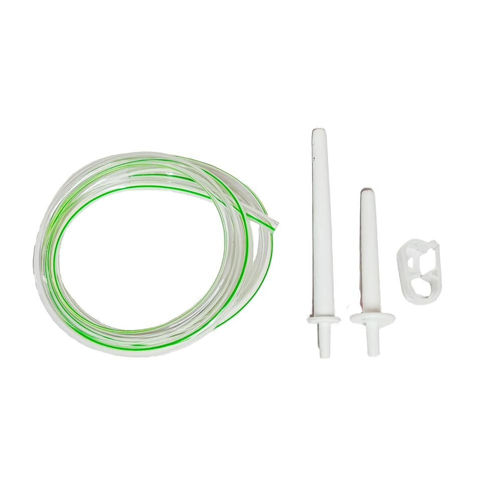 LISAMED Enema Kit Tube, 1.5 Metre Silicone Tube, 2 Nozzles with Water Flow Control Clamp