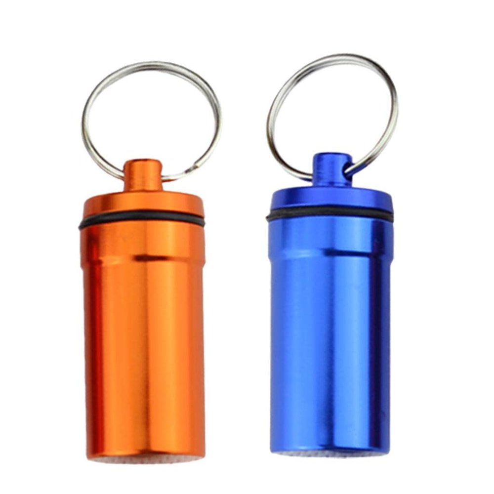 BNF 2 Pieces Sealed Waterproof Alloy Pill Medicine Box Container Bottle Keychain|Health & Beauty | Health Care | Pill Boxes, Pill Cases|2 Pieces Waterproof Alloy