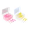 BNF 80x Dental Interdental Brush Tooth Pick Flosser Toothpick Stick Yellow+Pink|Health & Beauty | Oral Care | Dental Floss & Flossers|80 Pieces Brushes(40 Yellow 0.4Mm+40 0.7Mm) view 2