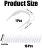 1 Pcs Shirt Collar Protector, Adjustable Shirt Stays for Men Collar Stand with 8 Pairs of Stays Slick Collar for Men Shirt Ideal for Daily Use and Gift Giving White view 2
