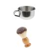 BNF 2pcs Men Beard Grooming Moustache Wood Shaving Brush Bowl Mug Cup Set|Health & Beauty | Shaving & Hair Removal | Shaving Brushes & Mugs|1 Piece Brush view 1