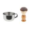 BNF 2pcs Men Beard Grooming Moustache Wood Shaving Brush Bowl Mug Cup Set|Health & Beauty | Shaving & Hair Removal | Shaving Brushes & Mugs|1 Piece Brush view 3