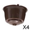 4xRefillable Reusable Coffee Capsule Pods Cups for Nescafe DolceGusto Brown | Home & Garden | Kitchen, Dining & Bar | Small Kitchen Appliances | Coffee & Tea Makers | Replacement Parts & Accs view 2