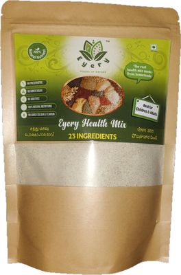 Eyery Natural Health Mix for Kids & Adults | 23 Ingredients Multigrain Powder | No Added Sugar, No Preservatives | Daily Nutrition Drink for Breakfast & Evening Indian Homemade Blend (250g)