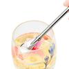 CESHTA 2-in-1 Stainless Steel Reusable Drinking Straw with Filter Spoon  Tea & Coffee Stirrer, Cocktail Strainer, Washable Straw for Kitchen & Bar (Pack of 2) view 2