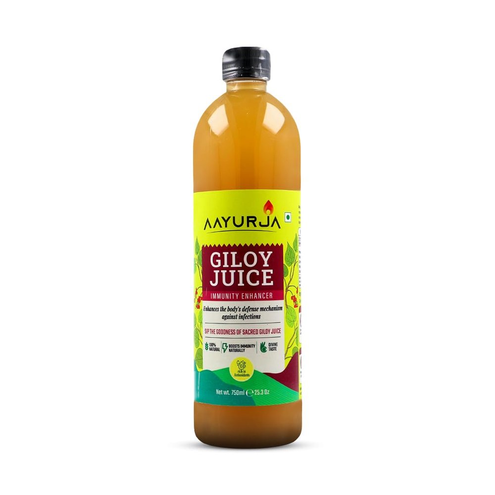 AAYURJA Giloy Juice 750ml Ayurvedic Immunity Booster Juice & Blood Purifier Pure Giloy Ras for Digestion & Seasonal Wellness Support 100% Natural & Sugar-Free