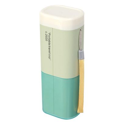 Dalveen Portable Toothbrush Case with Toothpaste Holder | Travel-Friendly, Leak-Proof Design for Camping & Daily Use (1 Piece, Green)