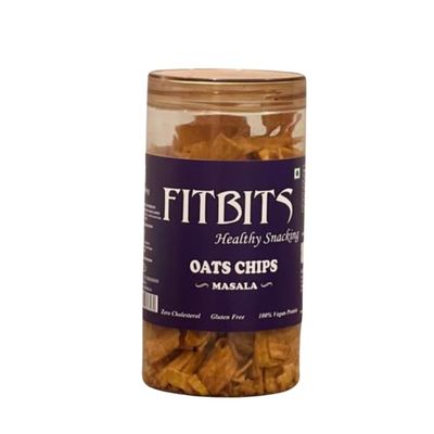 FITBITS Healthy Oats Chips, Masala Flavour, 150g, Gluten-Free