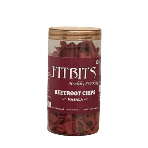 FITBITS Beetroot Chips Masala, Healthy Snacks, 150g