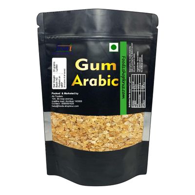 Foods.shopkruz Gum Arabic | Acacia Edible Gum, 100g, Babool Gond for Ladoo Making, Pure Food Grade kikar gond